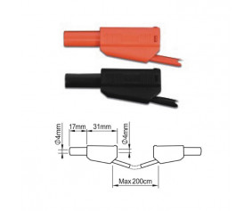 ПрофКиП PTL908-2 измерительные провода 4 мм с двойной изоляцией