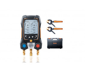 testo 550s Комплект 2 - Умный цифровой манометрический коллектор и беспроводные зонды-зажимы температуры